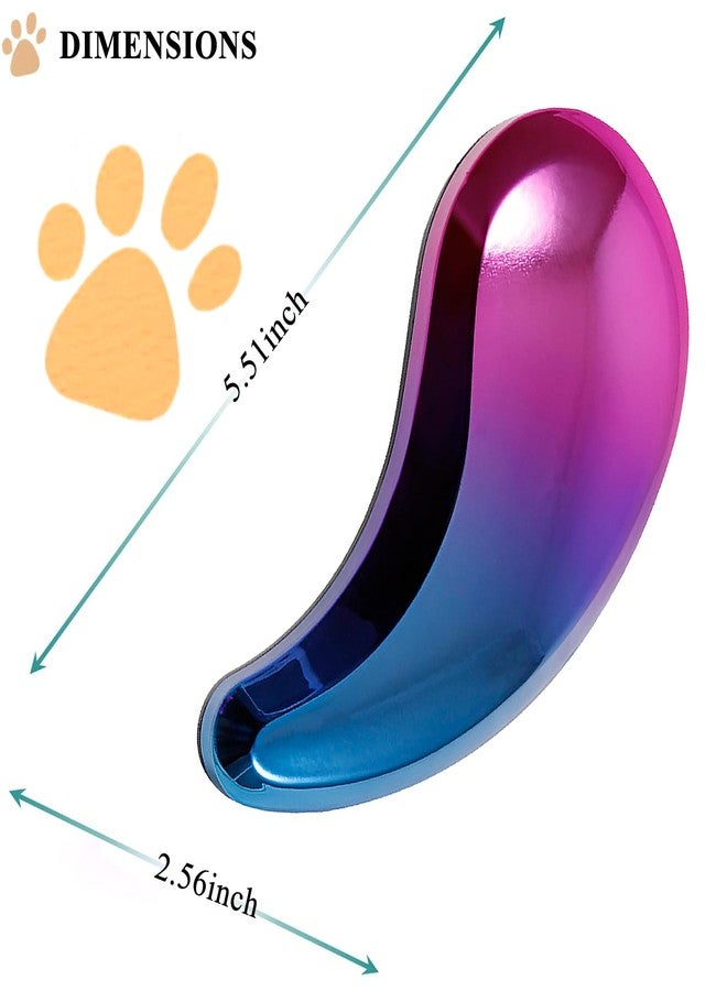 DEEUCHIS Small Dog Brush, Soft Pet Grooming Brush for Shih Tzus, Yorkies, Maltipoos, Maltese, Puppy Massaging Hair Brush, Cat Brush, for Small Animals Rabbits of All Hair Types (Gradient Color) - Image 2